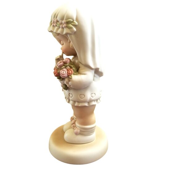 Memories of Yesterday Here Comes The Bride God Bless Her 1988 Enesco 520527 9.5" - Picture 5 of 8